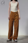BASERANGE Corduroy Navarro Pants Made in Portugal TRNA-CO-WI22 Bossa Brown